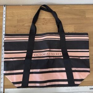 Victoria's Secret Ltd Ed L Rose Gold Sparkle Tote Zipper CarryOn Luggage Bag NEW